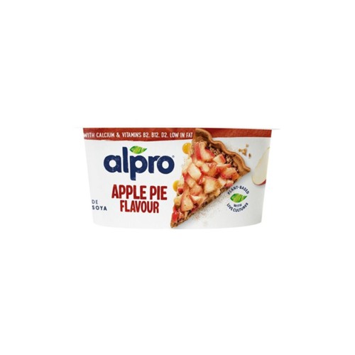 Alpro plantaardige variatie op yoghurt apple pie smaak 135 gram