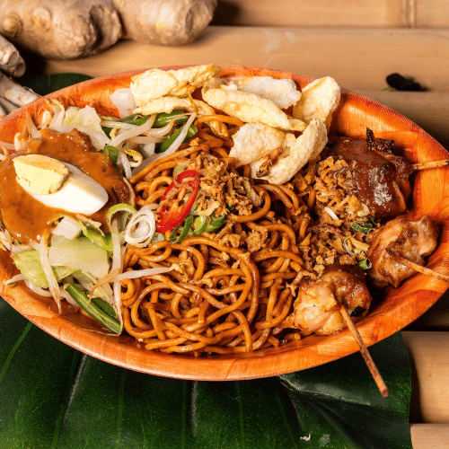 Bami rames met kipsate 3 stokjes
