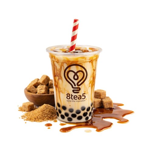 Brown Sugar Dirty Tea with Tapioca