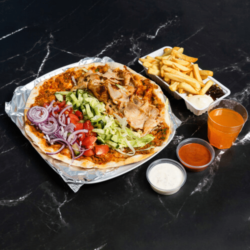 Turkse pizza kip menu