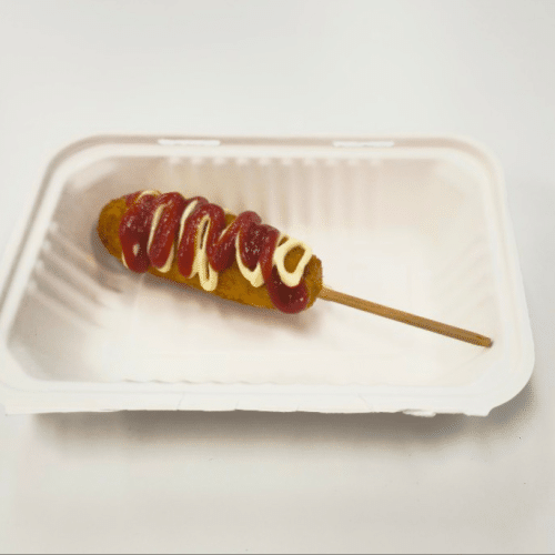 Vegetarische Koreaanse corndog