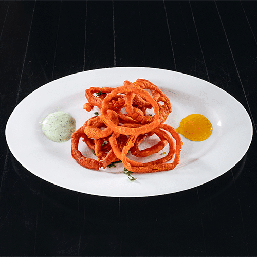 Onion bhaji (onion rings)