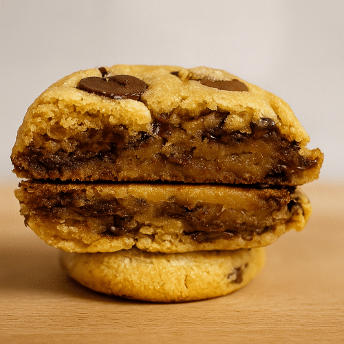 Chocolate chip cookie met pure en melk chocolade
