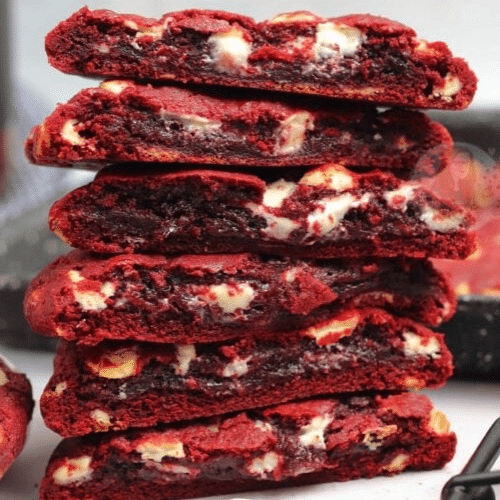 Red velvet met witte chocolade vulling