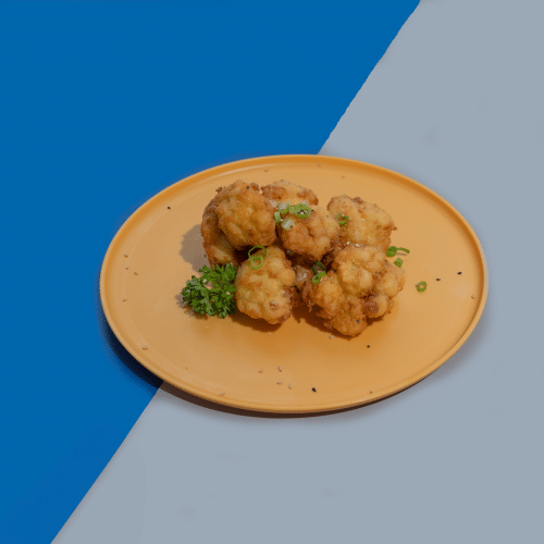 Fried cauliflower inclusief koriander mint dressing