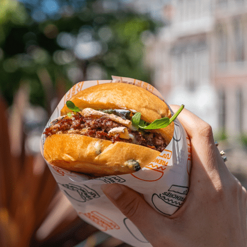 Kids smash beef burger
