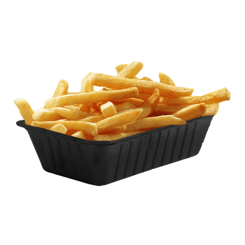 Grote frites en bakje goulash