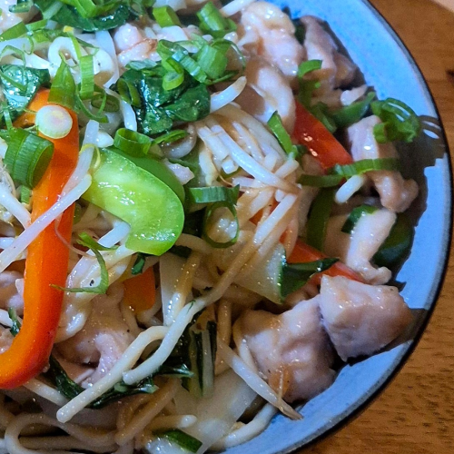 Chicken fried noodle