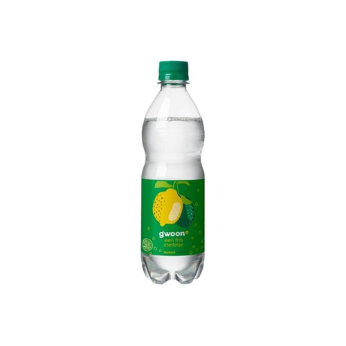 g'woon frisdrank lemon lime fles 500 ml