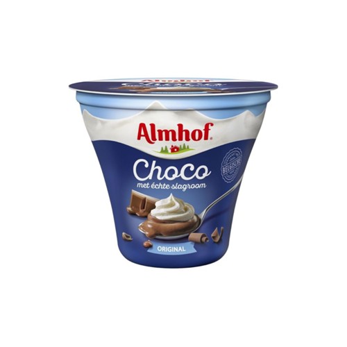 Almhof choco met slagroom original 180 gram