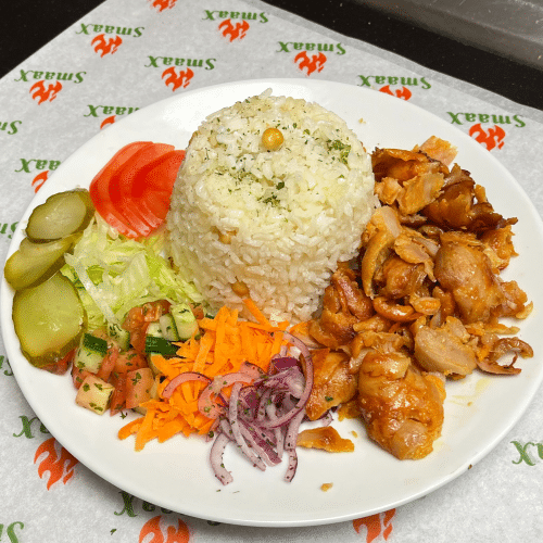 Rijst met kipdöner