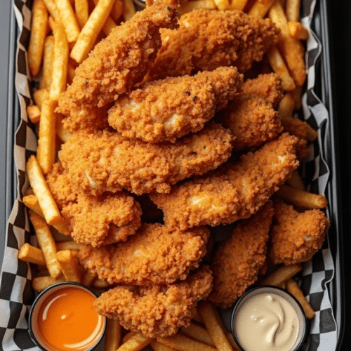 Crispy chicken meal