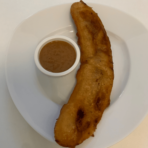 Bakabana met pindasaus