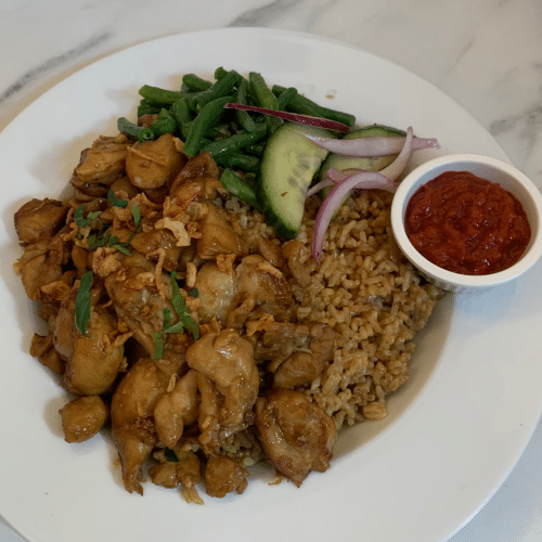 Javaanse nasi kipfilet