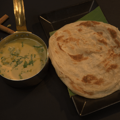 Veg kurma with parotta