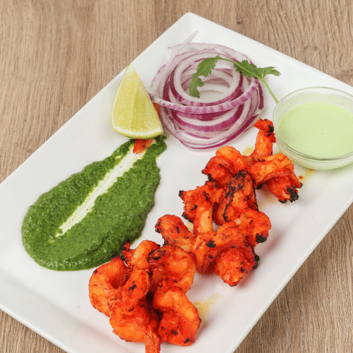 Tandoori prawns 5 stuks