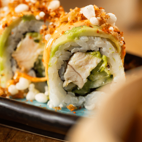 Chicken dragon roll