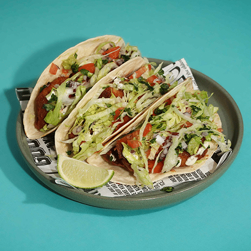 XL gebakken vis taco's