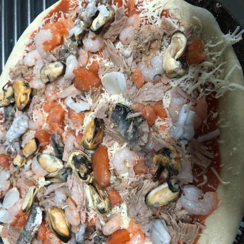 Pizza scoglio 32 cm
