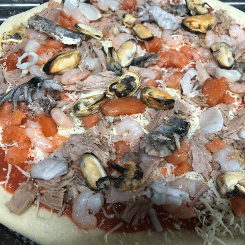 Pizza scoglio 36 cm