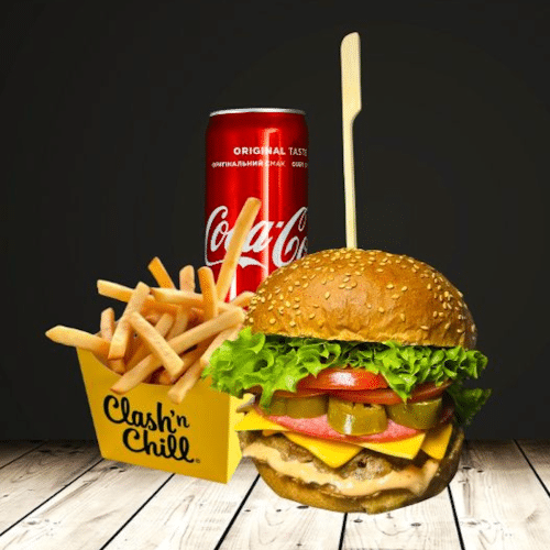 Burger fire menu