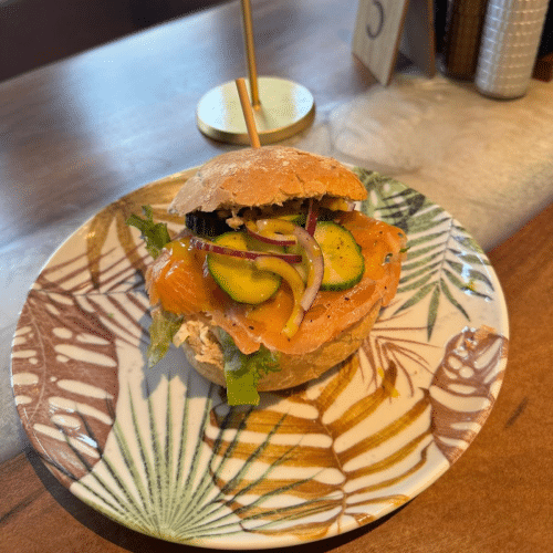 Broodje gerookte zalm