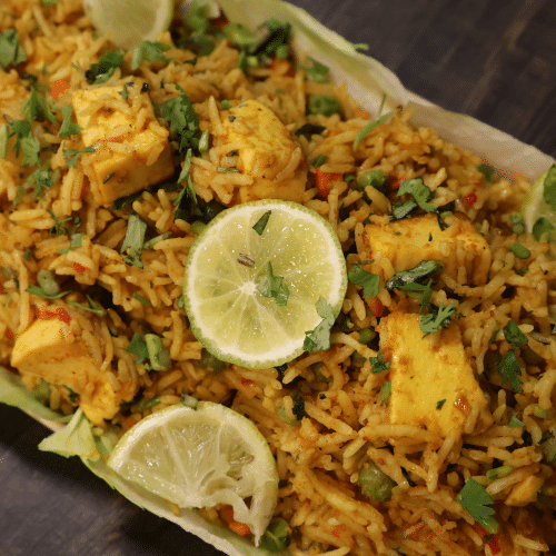Paneer biryani
