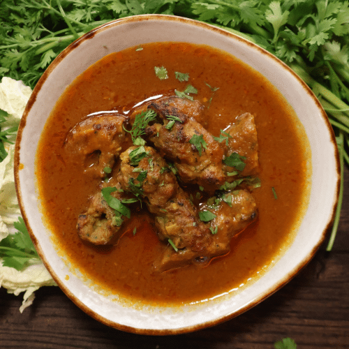 Seekh kabab curry