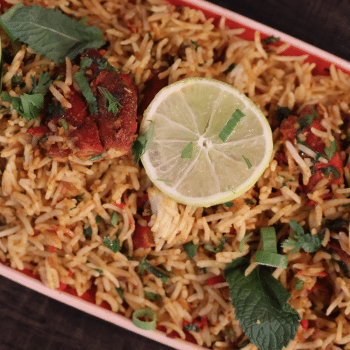 Tikka biryani