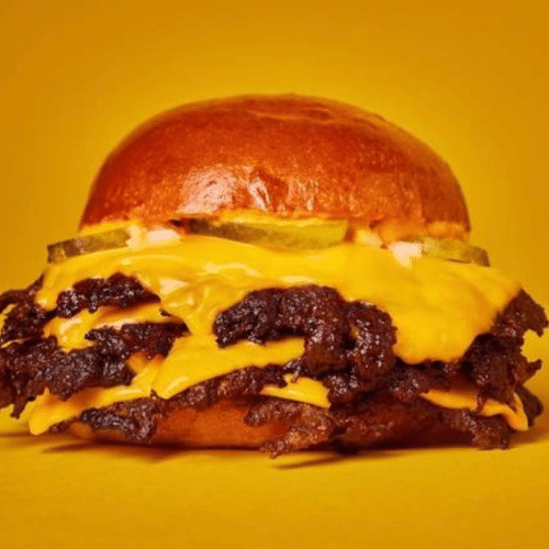 Quadruple smashburger