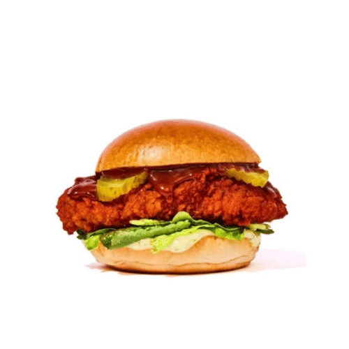 Spicy chicken burger