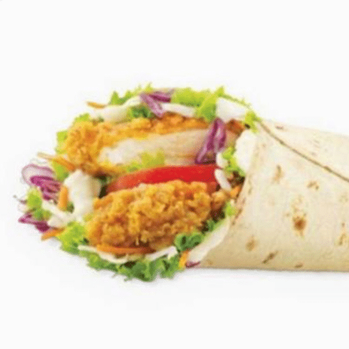 Spicy chicken wrap