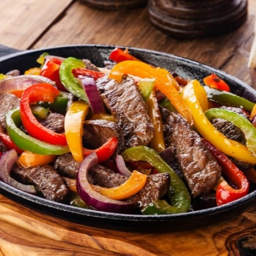 Beef fajita kapsalon