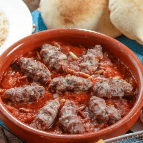 Indiase kebab met witte rijst