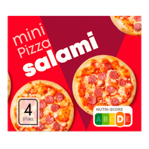4x Mini pizza salame