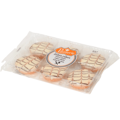 6x Patisserie zebracake