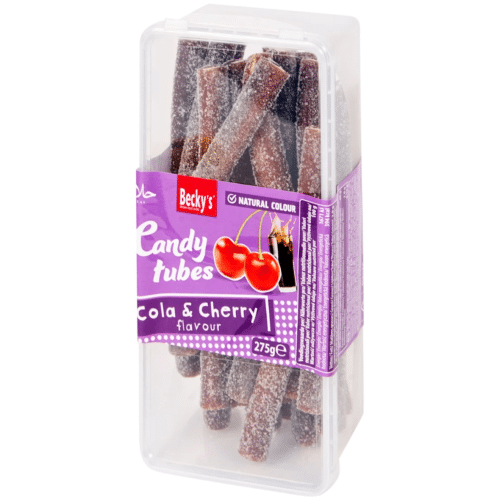 Becky's candy tubes Cherry en cola 275 gram