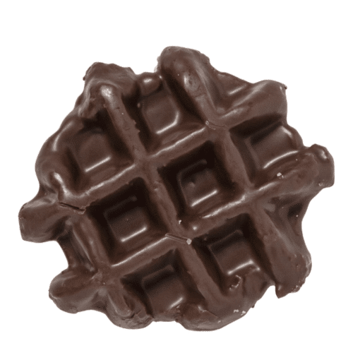 Belgische suikerwafel met roomboter en chocolade