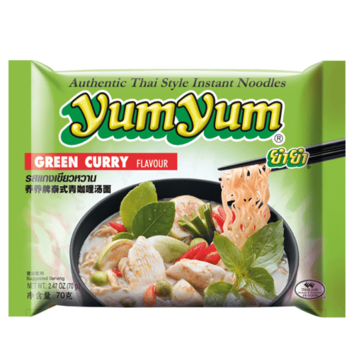 Yum yum green curry noodles
