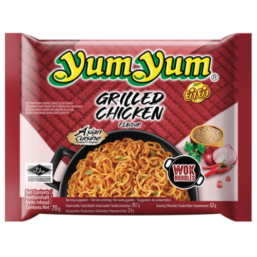 Yum yum grilled chicken noodles