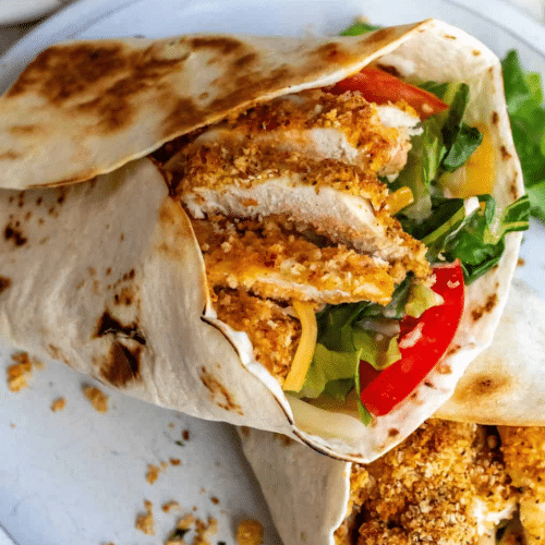 Spicy chicken wrap