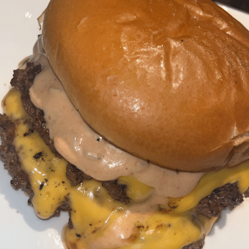 Double smash burger