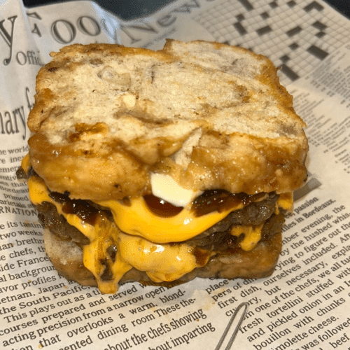 Smashburger met suikerbrood