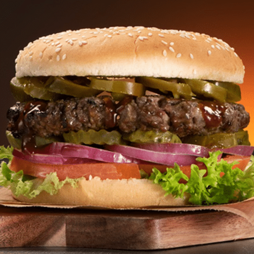 Famous beef burger