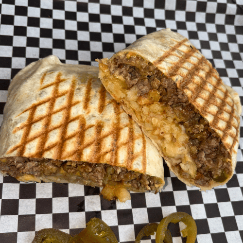 Spicy beef taco