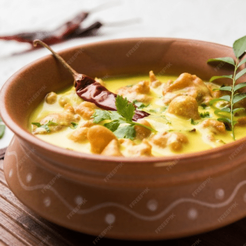 Curry pakora met basmati rijst