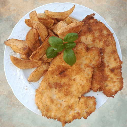 Kipschnitzel met champignonsaus