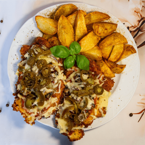 Pittige kipschnitzel