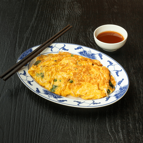 Foe yong hai with vegetables