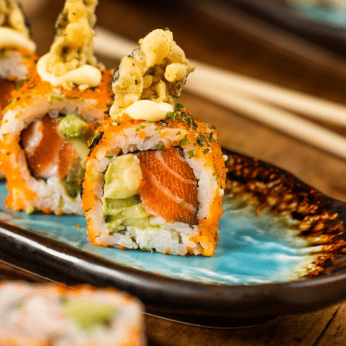Awesome colourful salmon